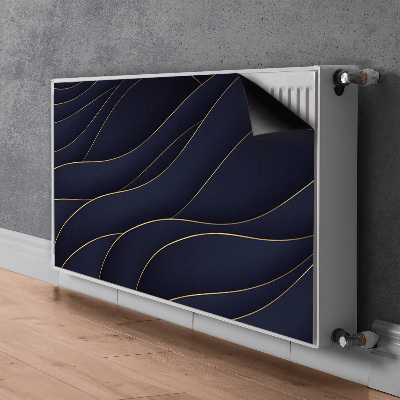 Magnetisk radiatorkåpa Blå vågor