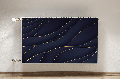 Magnetisk radiatorkåpa Blå vågor