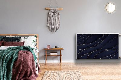 Magnetisk radiatorkåpa Blå vågor