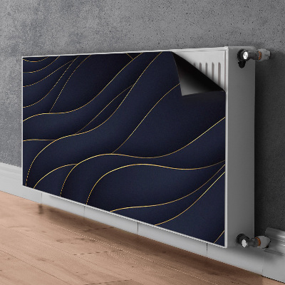 Magnetisk radiatorkåpa Blå vågor