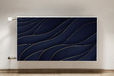 Magnetisk radiatorkåpa Blå vågor
