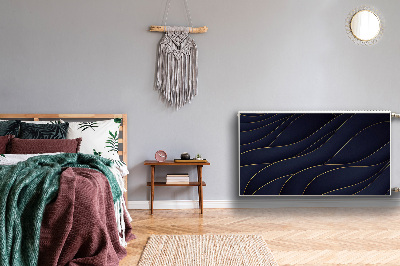Magnetisk radiatorkåpa Blå vågor