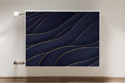 Magnetisk radiatorkåpa Blå vågor