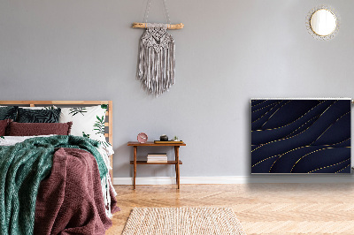 Magnetisk radiatorkåpa Blå vågor