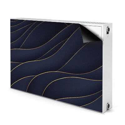 Magnetisk radiatorkåpa Blå vågor