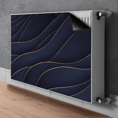 Magnetisk radiatorkåpa Blå vågor