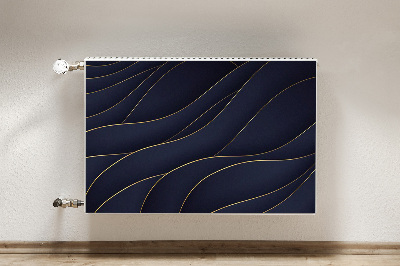 Magnetisk radiatorkåpa Blå vågor