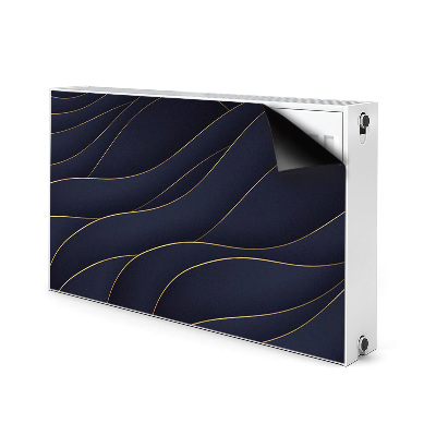 Magnetisk radiatorkåpa Blå vågor