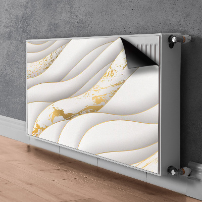 Magnetisk radiatorkåpa Vita vågor