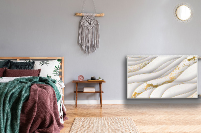 Magnetisk radiatorkåpa Vita vågor