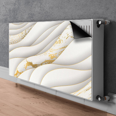 Magnetisk radiatorkåpa Vita vågor