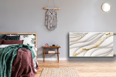 Magnetisk radiatorkåpa Vita vågor