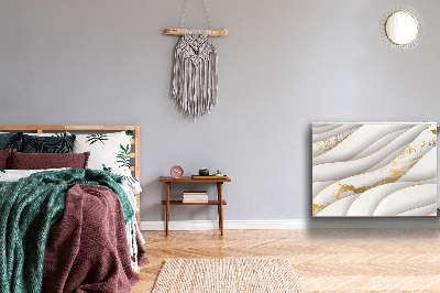 Magnetisk radiatorkåpa Vita vågor