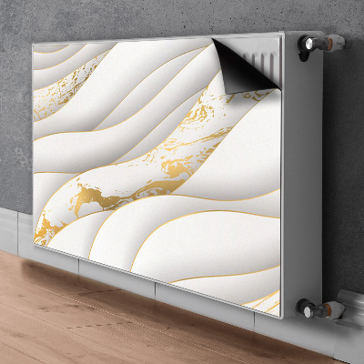 Magnetisk radiatorkåpa Vita vågor