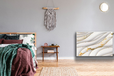 Magnetisk radiatorkåpa Vita vågor