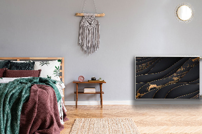 Magnetiskt radiatorskydd Gråa vågor