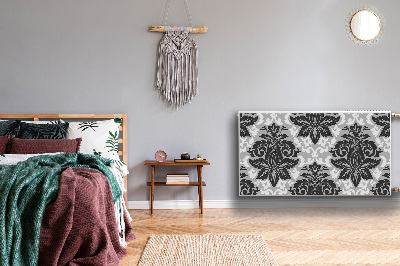 Magnetisk radiatorkåpa Grå mönster