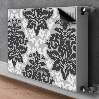 Magnetisk radiatorkåpa Grå mönster