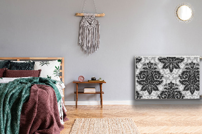 Magnetisk radiatorkåpa Grå mönster