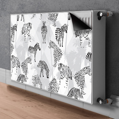 Magnetiskt radiatorskydd Tigrar och zebror