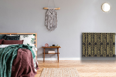 Magnetiskt radiatorskydd Gula linjer