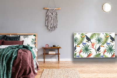 Magnetiskt radiatorskydd Tukaner på en gren