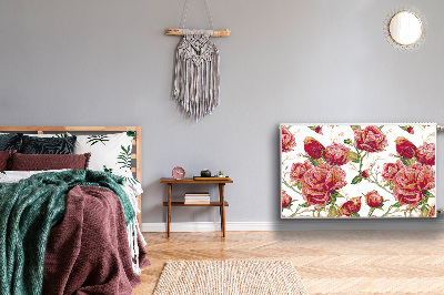 Magnetiskt radiatorskydd Röda fåglar