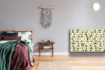 Magnetiskt radiatorskydd Äpplen sömlösa mönster