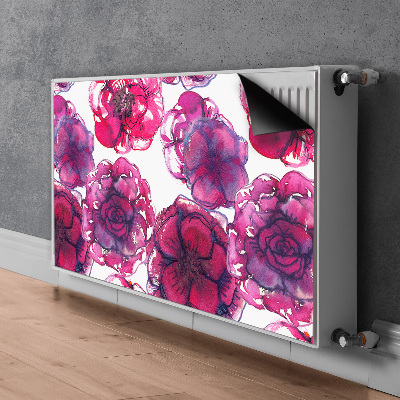 Magnetisk radiatorkåpa röda rosor