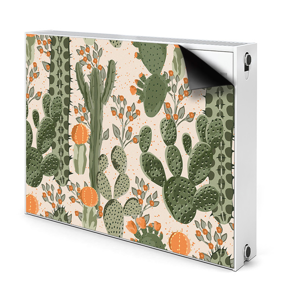 Magnetisk radiatorkåpa Orange kaktus