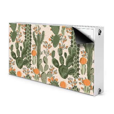 Magnetisk radiatorkåpa Orange kaktus
