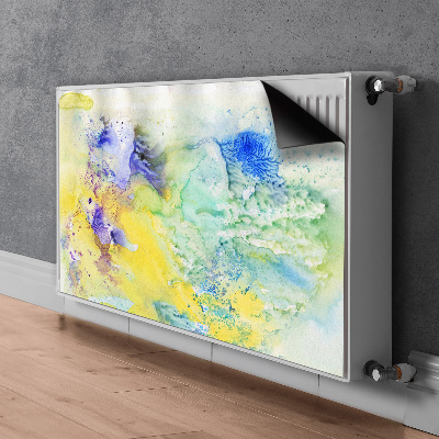 Magnetiskt radiatorskydd Färgglada fläckar