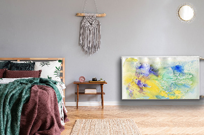 Magnetiskt radiatorskydd Färgglada fläckar