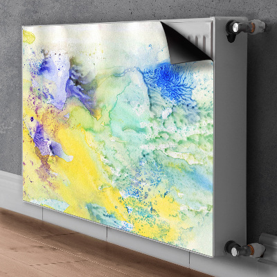 Magnetiskt radiatorskydd Färgglada fläckar