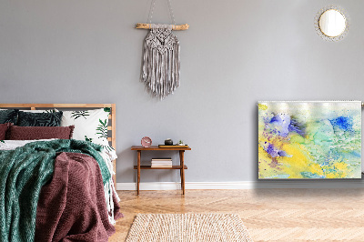 Magnetiskt radiatorskydd Färgglada fläckar