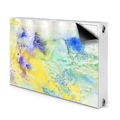 Magnetiskt radiatorskydd Färgglada fläckar