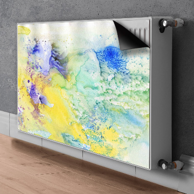 Magnetiskt radiatorskydd Färgglada fläckar