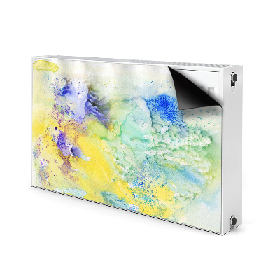 Magnetiskt radiatorskydd Färgglada fläckar