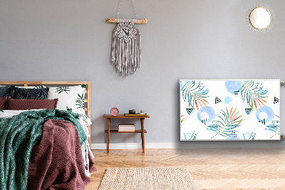 Magnetiskt radiatorskydd Tropiskt mönster