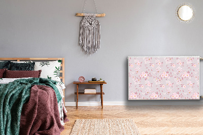 Magnetisk radiatorkåpa Små rosa blommor