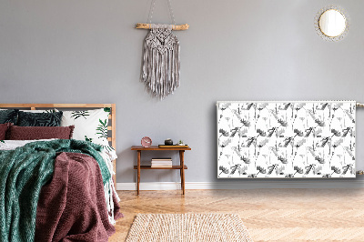 Magnetisk radiatorkåpa Vallmo frö blomma