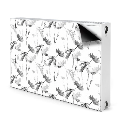 Magnetisk radiatorkåpa Vallmo frö blomma