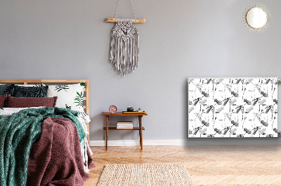 Magnetisk radiatorkåpa Vallmo frö blomma