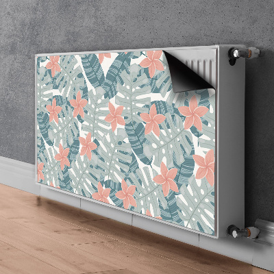 Magnetisk radiatorkåpa Tropisk väggmålning