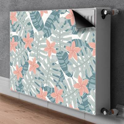 Magnetisk radiatorkåpa Tropisk väggmålning