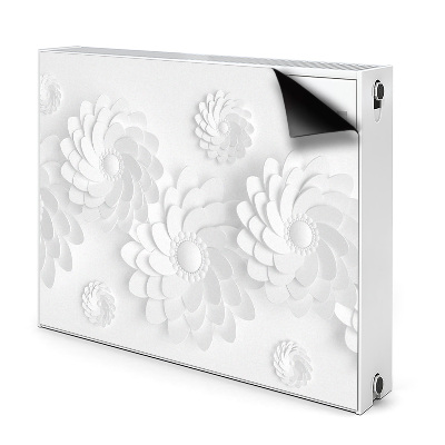 Magnetisk radiatorkåpa Blommigt 3D-mönster