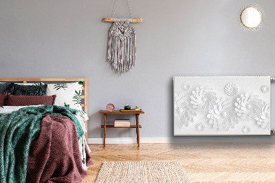 Magnetisk radiatorkåpa Blommigt 3D-mönster