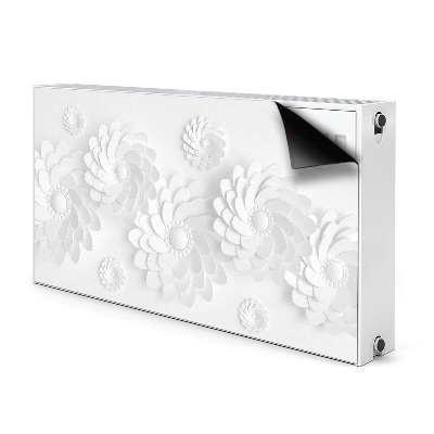 Magnetisk radiatorkåpa Blommigt 3D-mönster