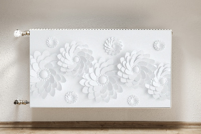 Magnetisk radiatorkåpa Blommigt 3D-mönster