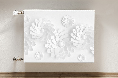 Magnetisk radiatorkåpa Blommigt 3D-mönster